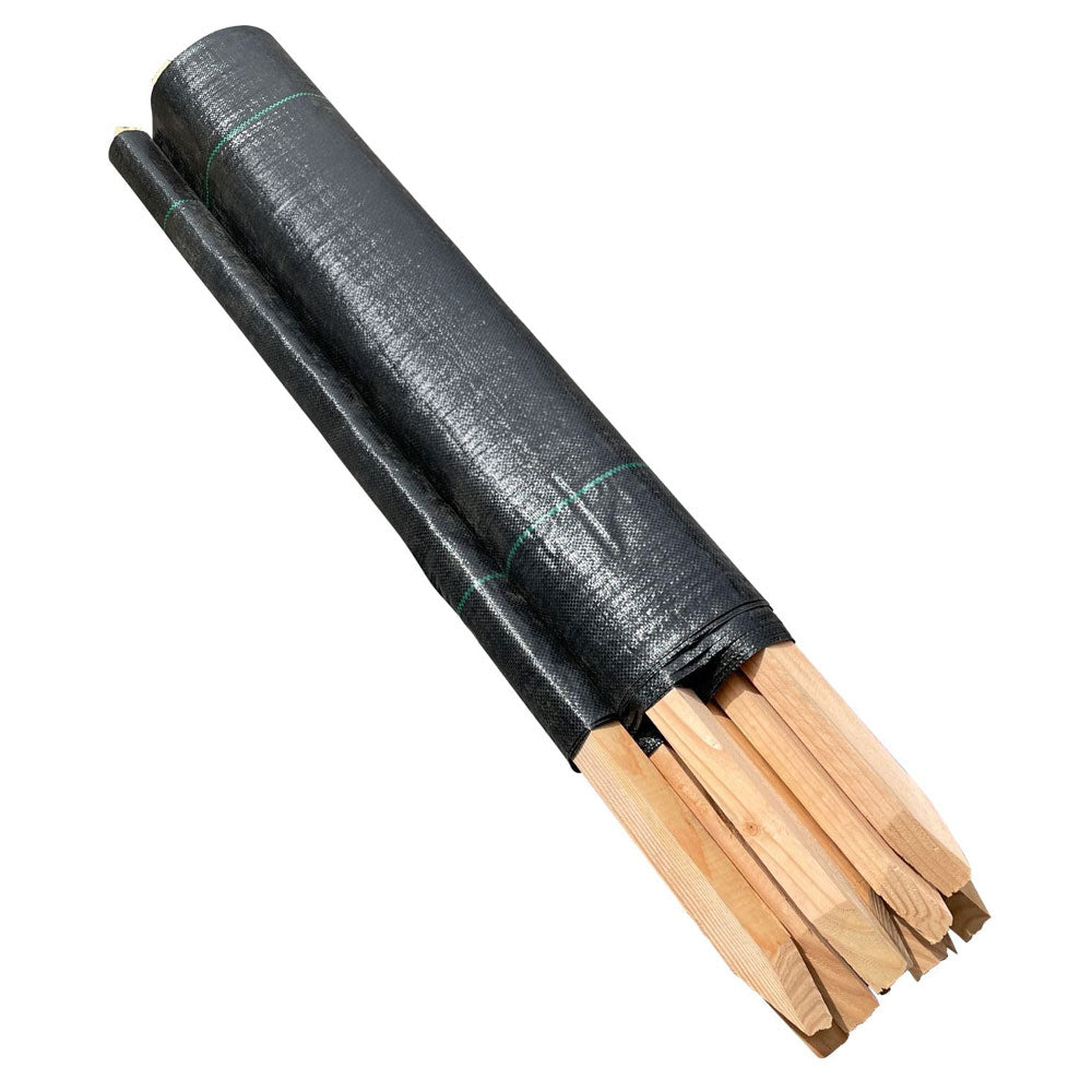 Gro Green Type A Silt Fence with 17 Stakes – 3 ft. x 100 ft.