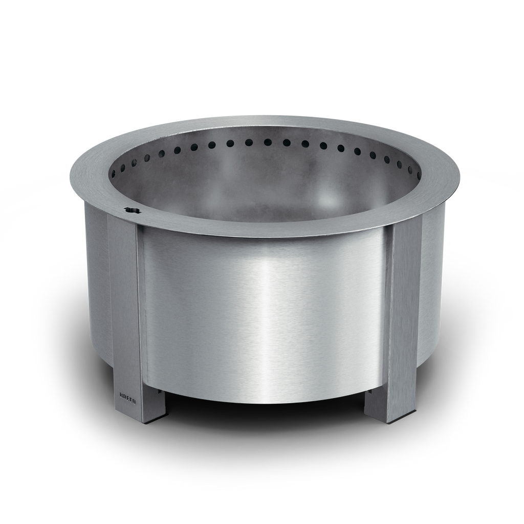 Breeo X Series 24 Smokeless Fire Pit – Stainless Steel