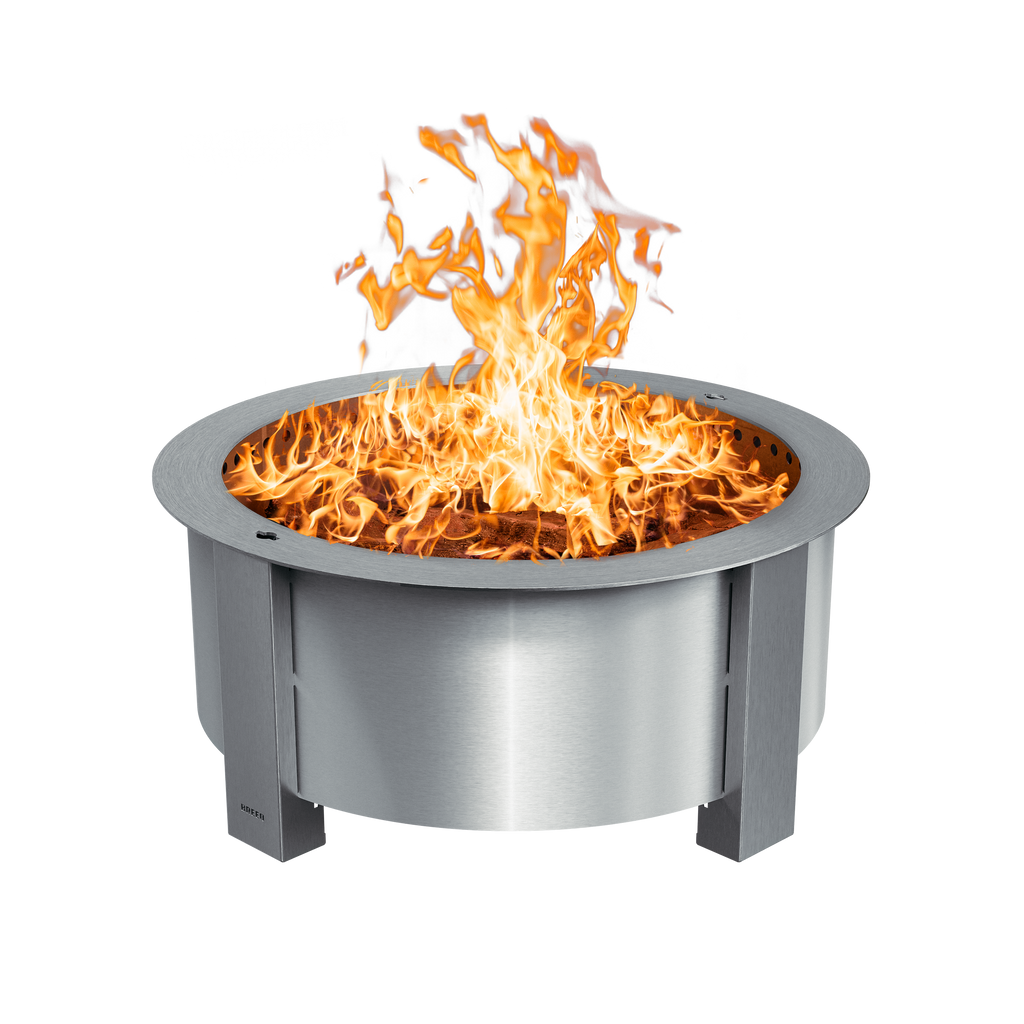 Breeo X Series 30 Smokeless Fire Pit – Stainless Steel