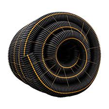 Prinsco 4" x 100' Single-Wall Goldline Perforated Drainage Pipe